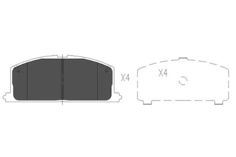 TOYOTA гальмівні колодки перед.Carina II,Corolla,Camry Kavo KBP-9109