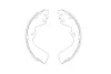 PARTS HYUNDAI Комплект гальмівних колодок GALLOPER II (JK-01) 2.5 TD 98-03, H-1 / STAREX (A1) 2.4 03-04 Kavo KBS-3403 (фото 1)