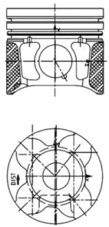 Поршень KOLBENSCHMIDT 40179600