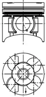 Поршень KOLBENSCHMIDT 40392620