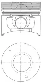 Поршень KOLBENSCHMIDT 40773600