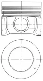 Поршень з кільцями VW 79,75 1,2TDI/1,6TDI (KS) KOLBENSCHMIDT 41095610