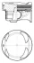 Поршень VW Golf VII/VIII/Passat B8/Tiguan 1.5 TSI (74.51mm/STD) Kolbenschmidt 41108600 (фото 1)
