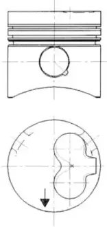 Поршень KOLBENSCHMIDT 90732610