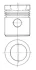 Поршень VW Passat/Golf III/Caddy/ Audi 100 1.8 82- (81.51mm/+0.5) KOLBENSCHMIDT 93928620 (фото 3)