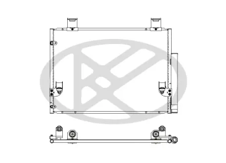 Конденсатор кондиціонера (з осушувачем) TOYOTA HILUX VII 2.5D/3.0D 11.04-09.15 KOYORAD CD010480