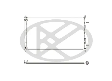 Конденсатор кондиціонера (з осушувачем) HONDA ACCORD IX 2.4/3.5 09.12- KOYORAD CD080672