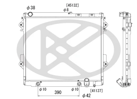 Фото 1 - радіатор двигуна TOYOTA LAND CRUISER 200 4.5D 09.07- KOYORAD PL012204 Радіатор двигуна TOYOTA LAND CRUISER 200 4.5D 09.07- KOYORAD PL012204 (фото 1)