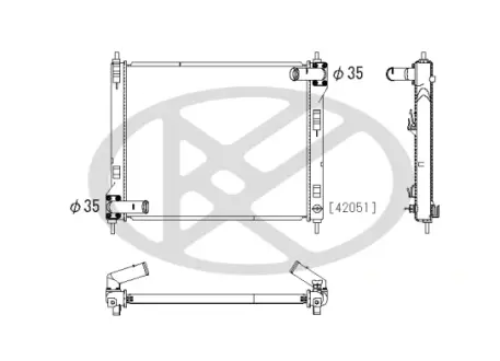 Радіатор двигуна (мкпп) NISSAN JUKE 1.6 06.10-12.19 KOYORAD PL022564
