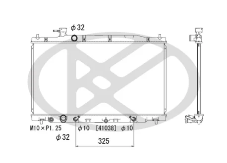 Радіатор двигуна (акпп) HONDA CR-V III 2.4 06.06- KOYORAD PL082015