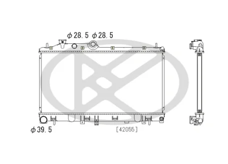 Фото - радіатор двигуна SUBARU LEGACY V, OUTBACK 2.0D 09.09- KOYORAD PL092532 Радіатор двигуна SUBARU LEGACY V, OUTBACK 2.0D 09.09- KOYORAD PL092532