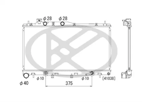 Радіатор двигуна (акпп) SUBARU OUTBACK 3.6 09.09- KOYORAD PL092724