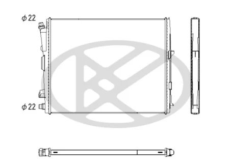 Радіатор двигуна BMW 2 (G42, G87), 3 (G20, G80, G28), 3 (G21), 3 (G21, G81), 4 (G22, G82), 4 (G23, G83), 4 GRAN COUPE (G26), IX (I20), Z4 (G29) 1.6-Electric 11.18- KOYORAD PL423716