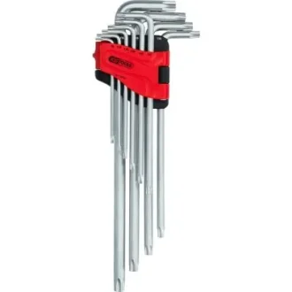 Комплект кутових штифтових гайкових ключів Torx екстра довгий 10 шт KS TOOLS 151.4860