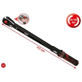 Динамометричний ключ 1/2" ERGOprec 20-100 Нм храпова головка KS TOOLS 516.1532