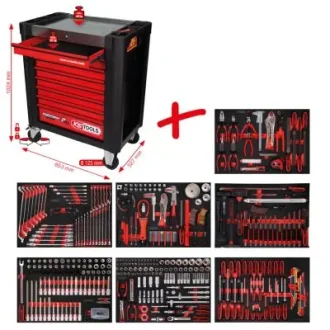 Візок PERFORMANCEplus P10, 397 інструментів на 7 ящиків KS TOOLS 810.7397