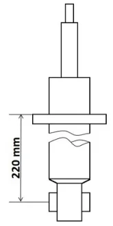 Амортизатор газомасляний Kayaba (KYB) 3418024