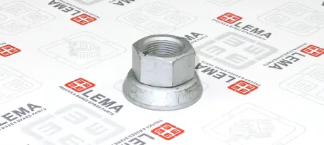 Гайка колеса задн/передн M22x1,5 x30мм (SW33, Сталь / фосфатований) RVI C, D, K, KERAX, MAGNUM, PREMIUM, PREMIUM 2, T VOLVO 7700, 8300, 8500, 8700, 8900, 9400, 9500, 9700, 9900, B12, B7 01.92- LEMA 9622005.0