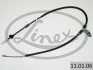 Трос ручника (R) Daewoo Nubira 97- (1638/1438 мм) LINEX 11.01.06 (фото 1)