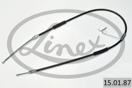 Трос ручника (задній) (L) Ford Transit (V184) 00- (1528/1238mm) LINEX 15.01.87 (фото 1)
