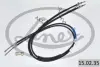 Трос ручника (задній) Ford Connect 02- (+ABS) (низька база)(дисковий гальма) LINEX 15.02.35 (фото 1)