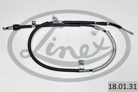 Трос ручника (задній) (R) Hyundai i30 07-12 (1675/1500mm) LINEX 18.01.31