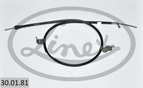 Трос ручника (L) Nissan Qashqai 1.5-2.0 dCi 07-13 (1705/1550 мм) LINEX 30.01.81