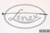 Трос стояночного гальма передн Лів/Прав (312мм) OPEL ASTRA G, ASTRA G CLASSIC, ASTRA G/KOMBI, VECTRA B, ZAFIRA A 1.2-2.6 09.95-12.09 LINEX 32.01.20 (фото 2)