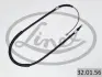 Трос ручника (задній) (L) Opel Corsa/Tigra 00-09 (1095/763mm) LINEX 32.01.56 (фото 1)