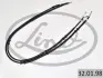 Трос ручника (задній) Opel Astra 1.2-2.0 16V 98-05 (1587/1400+1587/1400mm) LINEX 32.01.98 (фото 1)