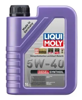 Моторна олива Diesel Synthoil (1L +) 5W40 API CF ACEA B3 B4 BMW LL-98 MB 229.1 MB 229.3 VW 502.00 VW 505.00 LIQUI MOLY 1340