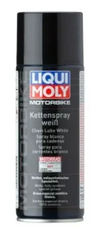 LM 0.4л MOTORBIKE KETTENSPRAY WEISS Біле мастило для ланцюгів мотоциклів Liqui Moly 1591