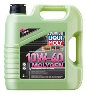 Моторна олива (4L +) 10W40 API SL ACEA A3 B4 FIAT 9.55535 G2 MB 229.3 PSA B71 2300 RENAULT RN 0700 RENAULT RN 0710 VW 501.01 VW 502.00 VW 505.00 LIQUI MOLY 8538