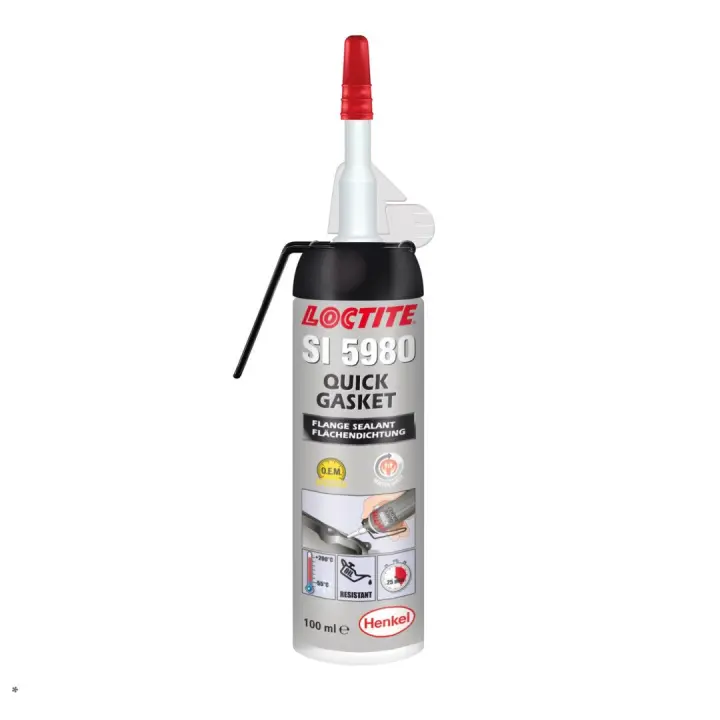 LOCTITE SI 5980, 100ML Герметик силіконовий (чорний) (маслостійкий) (-55°C до +200°C) заміна для SI 5970 Loctite 2327036 (фото 1)