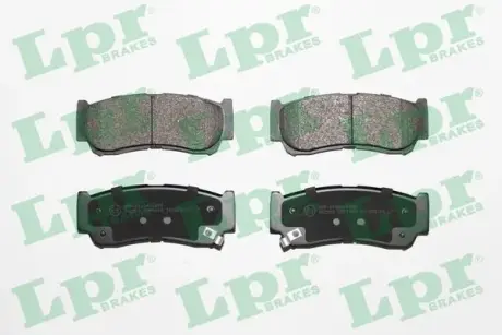 Комплект гальмівних колодок з 4 шт. дисків LPR 05P1417