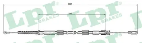 Трос ручного гальма LPR C0049B