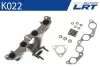 Випускний колектор SEAT AROSA, CORDOBA, CORDOBA VARIO, IBIZA II, INCA VW CADDY II, CADDY II/MINIVAN, GOLF III, LUPO I, POLO, POLO III, POLO III CLASSIC 1.0/1.4 07.93-07.05 LRT K022 (фото 3)