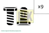 Комплект болтів маховика AUDI A3  SEAT ALTEA, ALTEA XL, LEON, TOLEDO III  SKODA OCTAVIA II, SUPERB II, YETI  VW BEETLE, CADDY III, CADDY III/MINIVAN, EOS, GOLF PLUS V, GOLF V 1.4-2.5 02.03-09.18 411014510