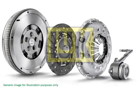 Демпфер + комплект зчеплення Ford Transit 2.4TDCi 06-14, 74kw LuK 600 0368 00