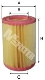 Фільтр повітряний Smart Cabrio/Fortwo 00-07 Mfilter A 8025