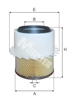Фільтр повітряний Mitsubishi Pajero/Pajero Sport 2.5TD 87-/L200 2.5/2.8TD 92-07 Mfilter A 863