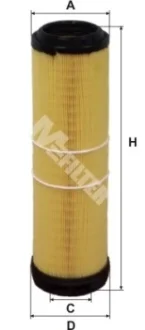 Фільтр повітряний E200/300 CDI W211 OM647/648 02-09 Mfilter A 893