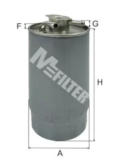 Фільтр паливний BMW E39/46/53 2.5/3.0D Mfilter DF 3571