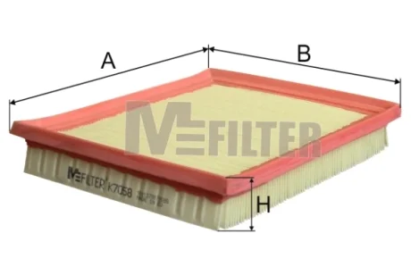 Фільтр повітряний Toyota Auris10-18/Prius 08-/RAV4 15-18 Mfilter K 7058