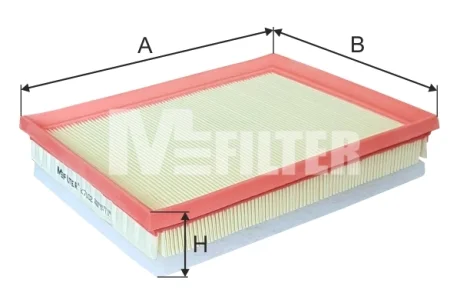 Фільтр повітряний Berlingo/Partner 1.6HDi 12-/Citroen C3/C4 14- Mfilter K 7102