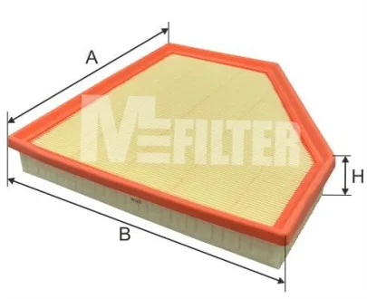 Фільтр повітряний BMW 1 (F20)/2 (F23)/3 (F31)/4 (F36) 2.0/3.0 15- Mfilter K 7186