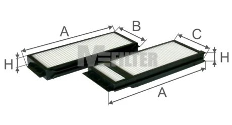 Фільтр салону Mazda 3/5 03- Mfilter K 9009-2