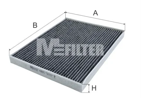 Фільтр салону Fiorino/Nemo 1.3HDi 10-/Combo 12- (вугільний) Mfilter K 9057C