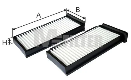 Фільтр салону Mitsubishi Carisma/Colt/Lancer/L200 96-07 Mfilter K 9140-2