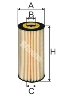 Фільтр масляний OM601/602/604/605 Spr/Vito/C/E 94>00 Mfilter TE 630